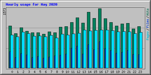 Hourly usage for May 2020